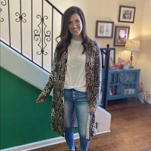 Snake print Cardigan
